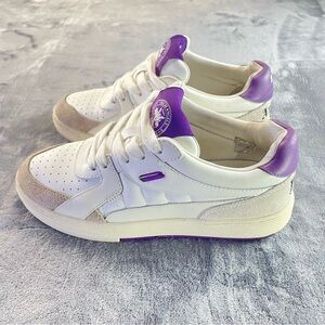 Palm Angels White and Purple Sneakers